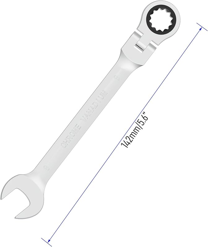 Llave trinquete cabeza flexible 0.315pulg 72 dientes 12 puntos