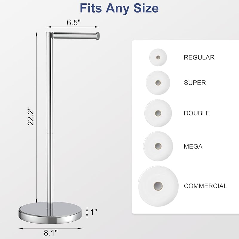 Soporte papel higiénico acero inox 304 para 4 rollos