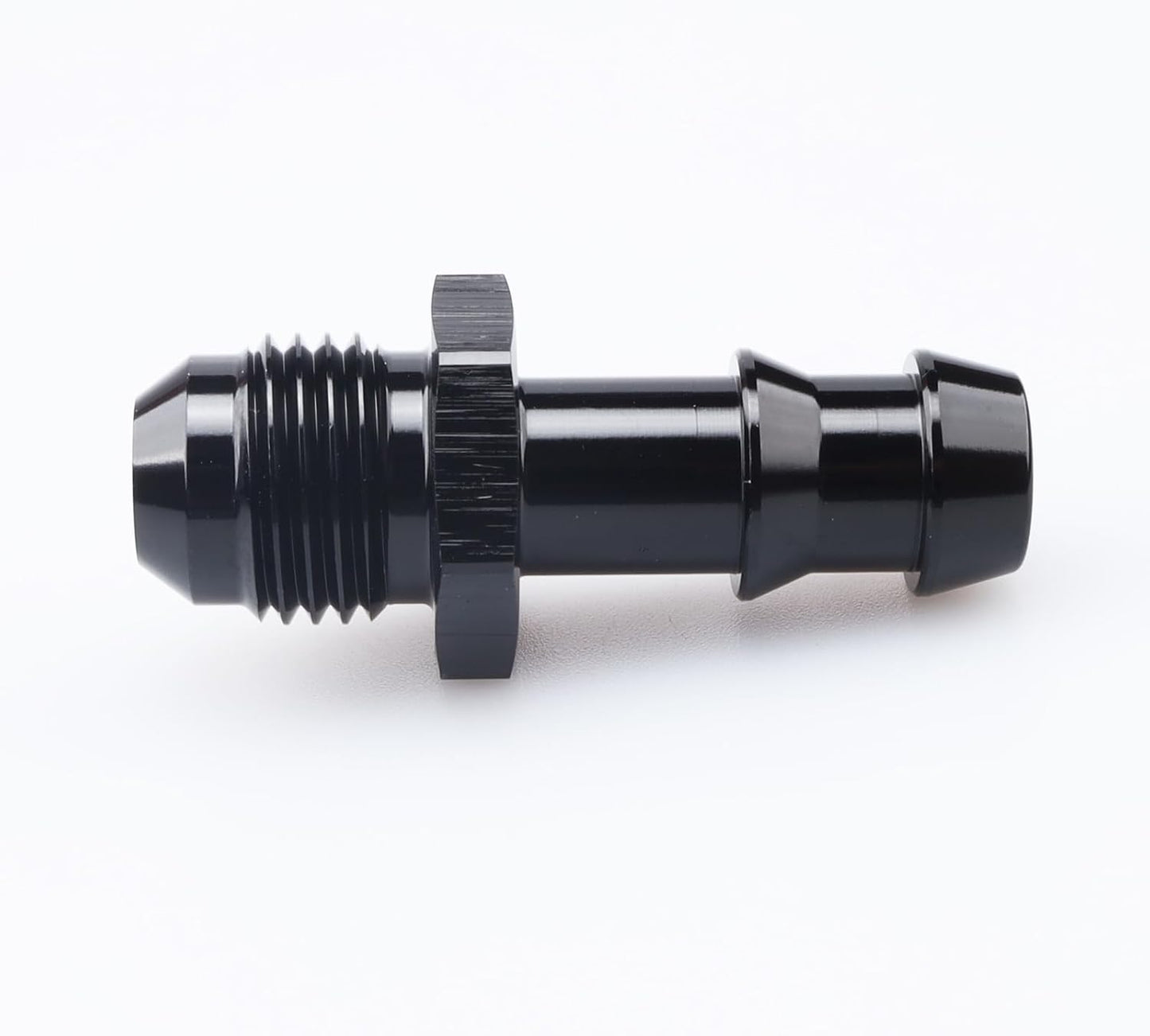 Adaptador púas manguera aluminio negro 3/8