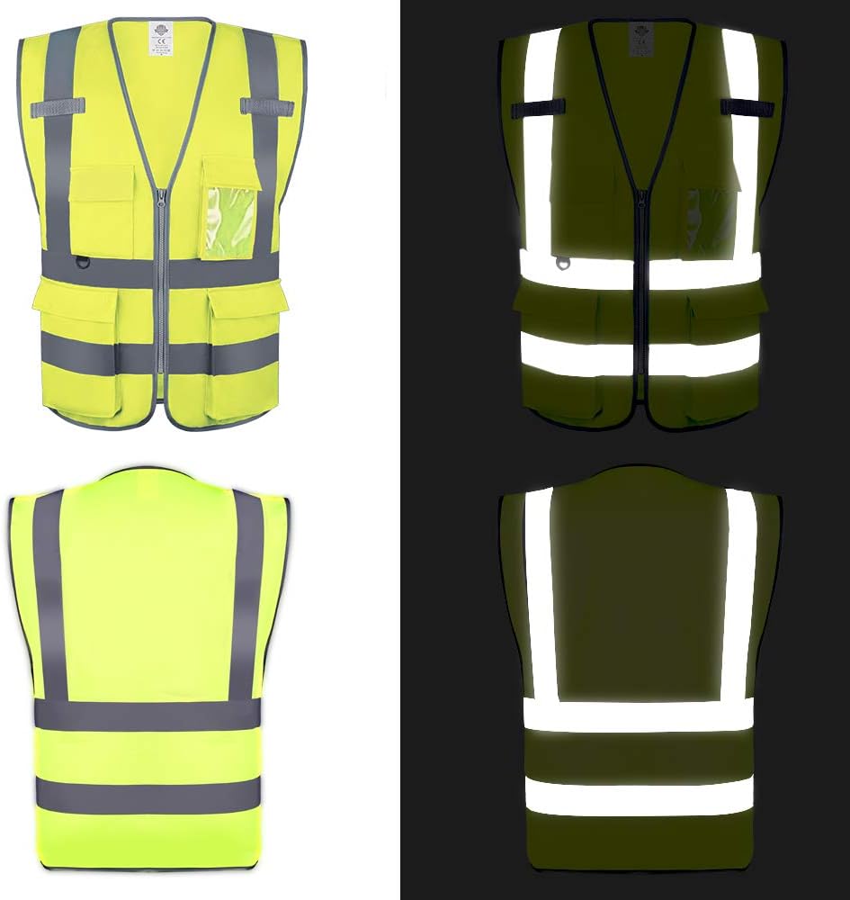Chaleco seguridad visibilidad alta XL trabajo construcción