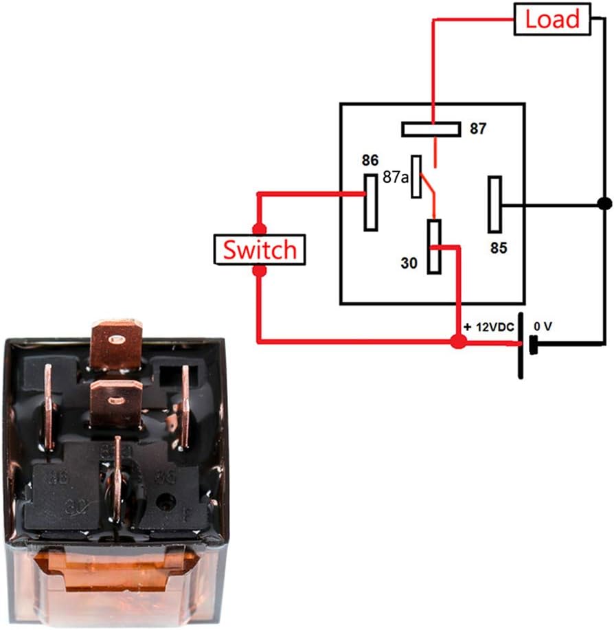 Enchufe relé auto 12v 30a 40a 60a 80a spst spdt 5pines