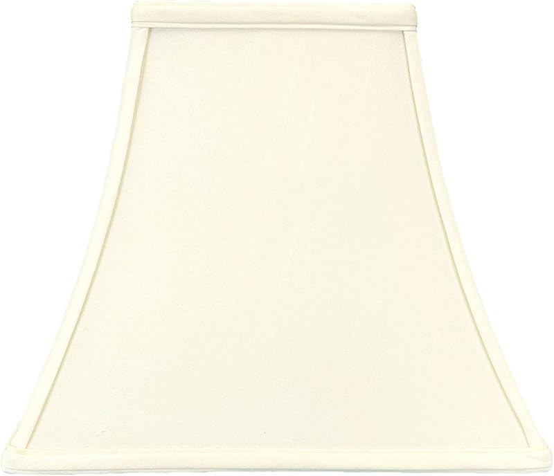 Pantalla lámpara cuadrada 5x10x9" cáscara huevo