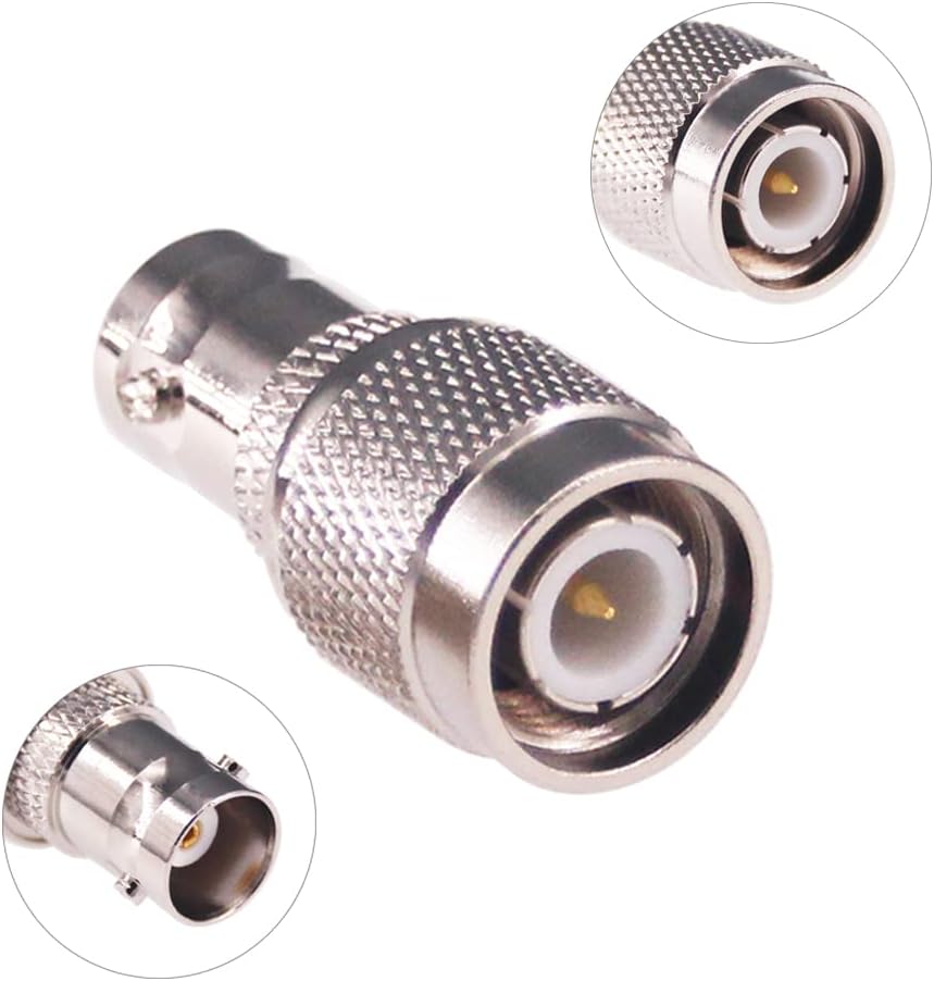 3 Pzas Adaptador TNC Macho a BNC Hembra RF