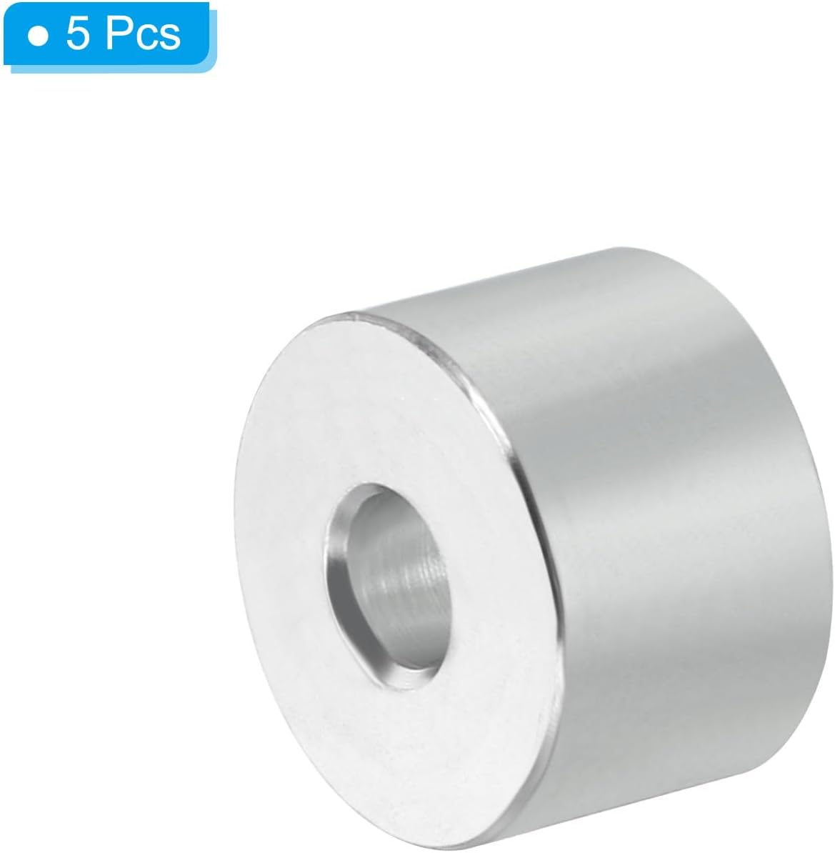 Espaciadores aluminio M6 redondo 0.256x0.787pulg