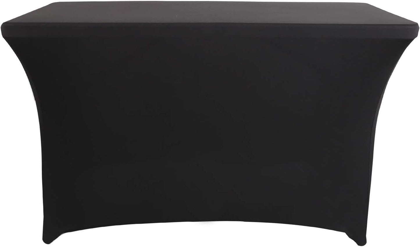 Mantel elástico mesa plegable 4 pies negro