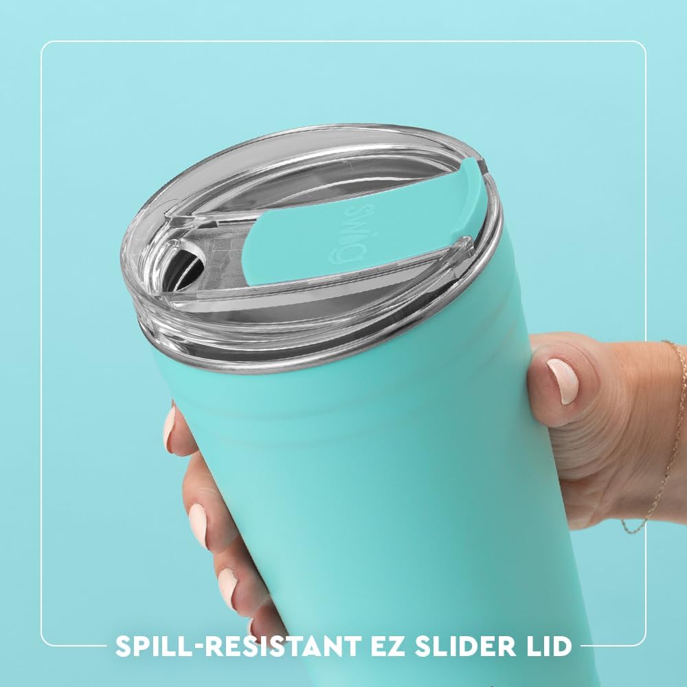 Taza fiesta 24oz acero inox apilable con tapa deslizante