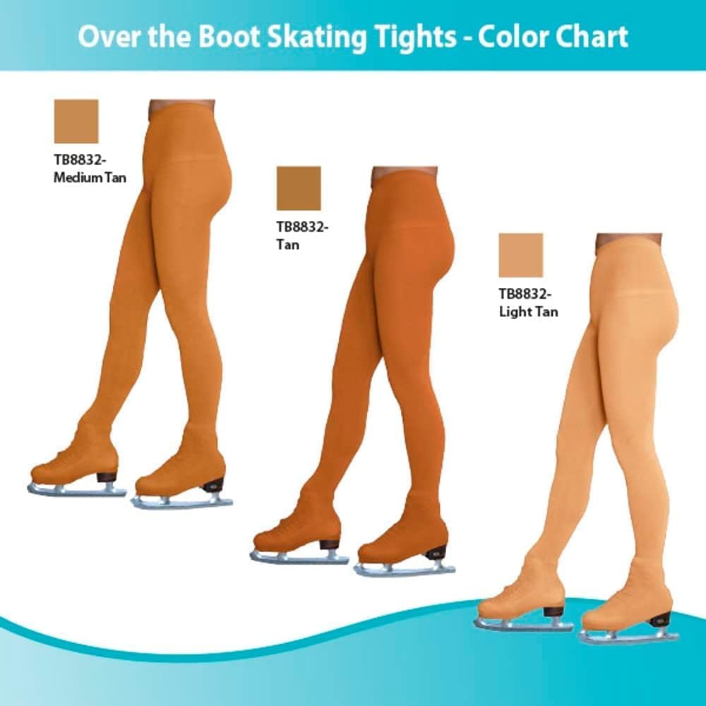 Patinaje artístico bronceado sobre medias bota TB8832