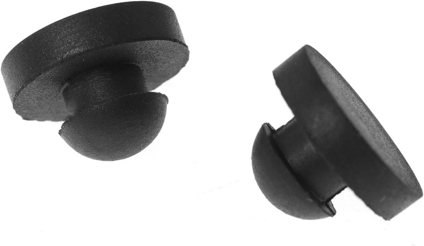 8 Pzas Parachoques Goma 9/16pulg Agujeros 1/4pulg Negro