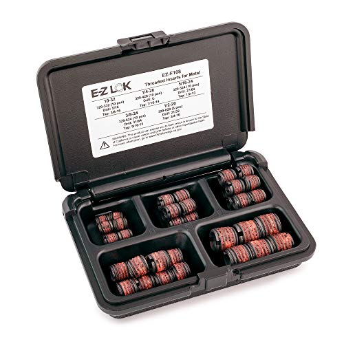 Insertos roscados acero carbono UNF 10-32 1/4-28 46 pzas