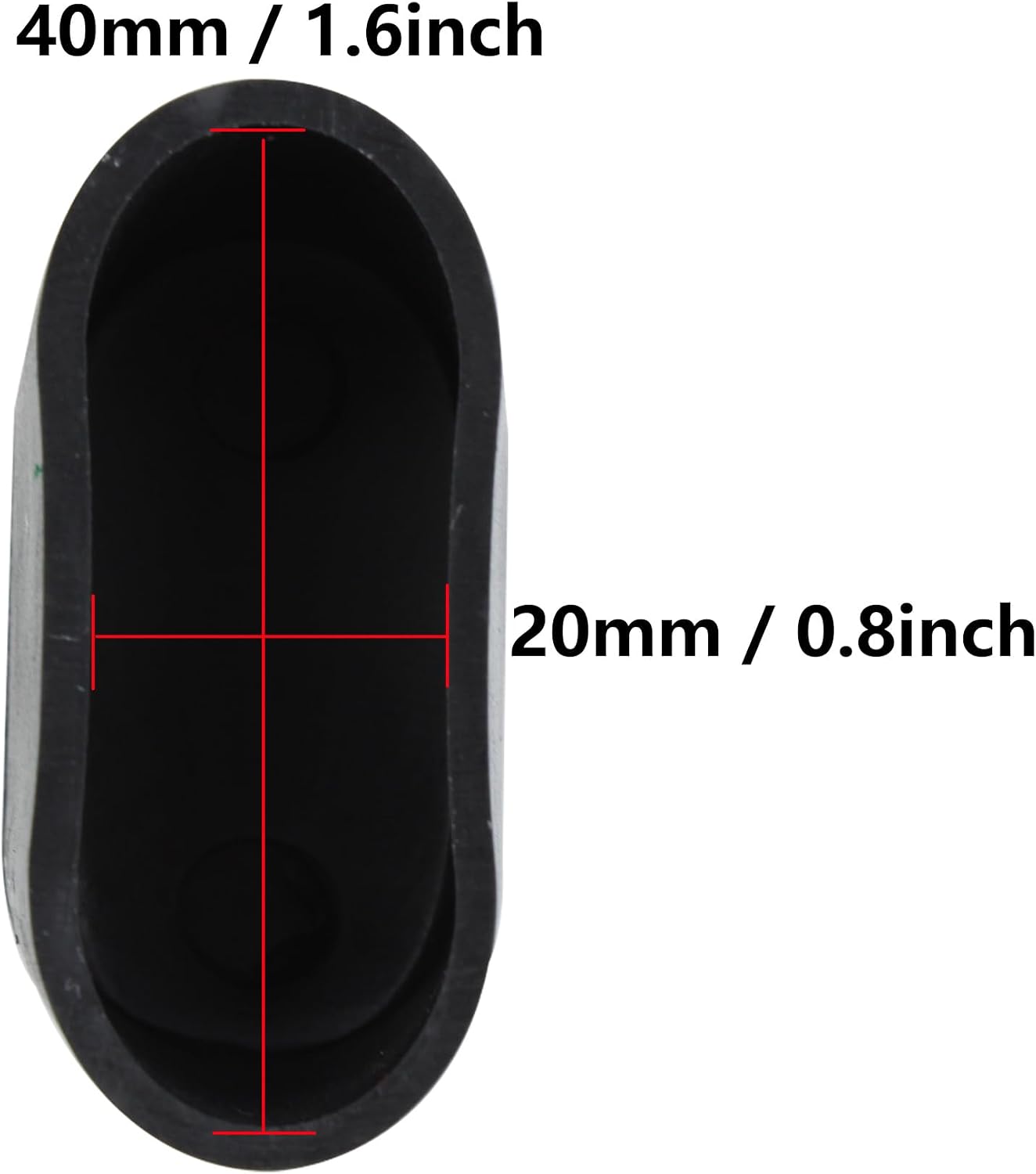 Protectores de piso para patas de muebles 0.787x1.575pulg