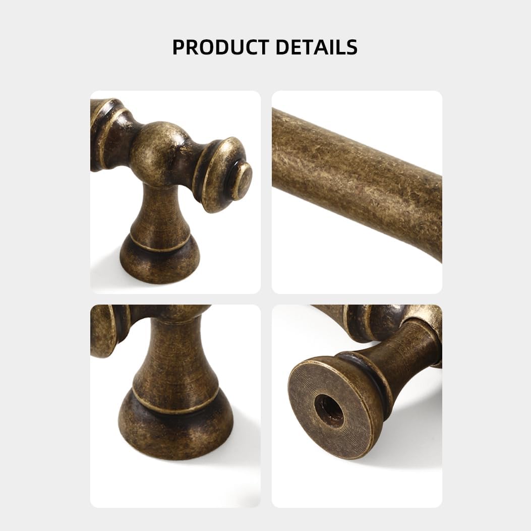 Manijas bronce minimalistas para armarios y muebles 6.3pulg