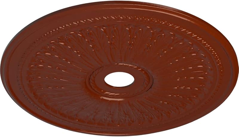 Medallón techo hoja roble 29-1/8x3-5/8" ladrillo refractario
