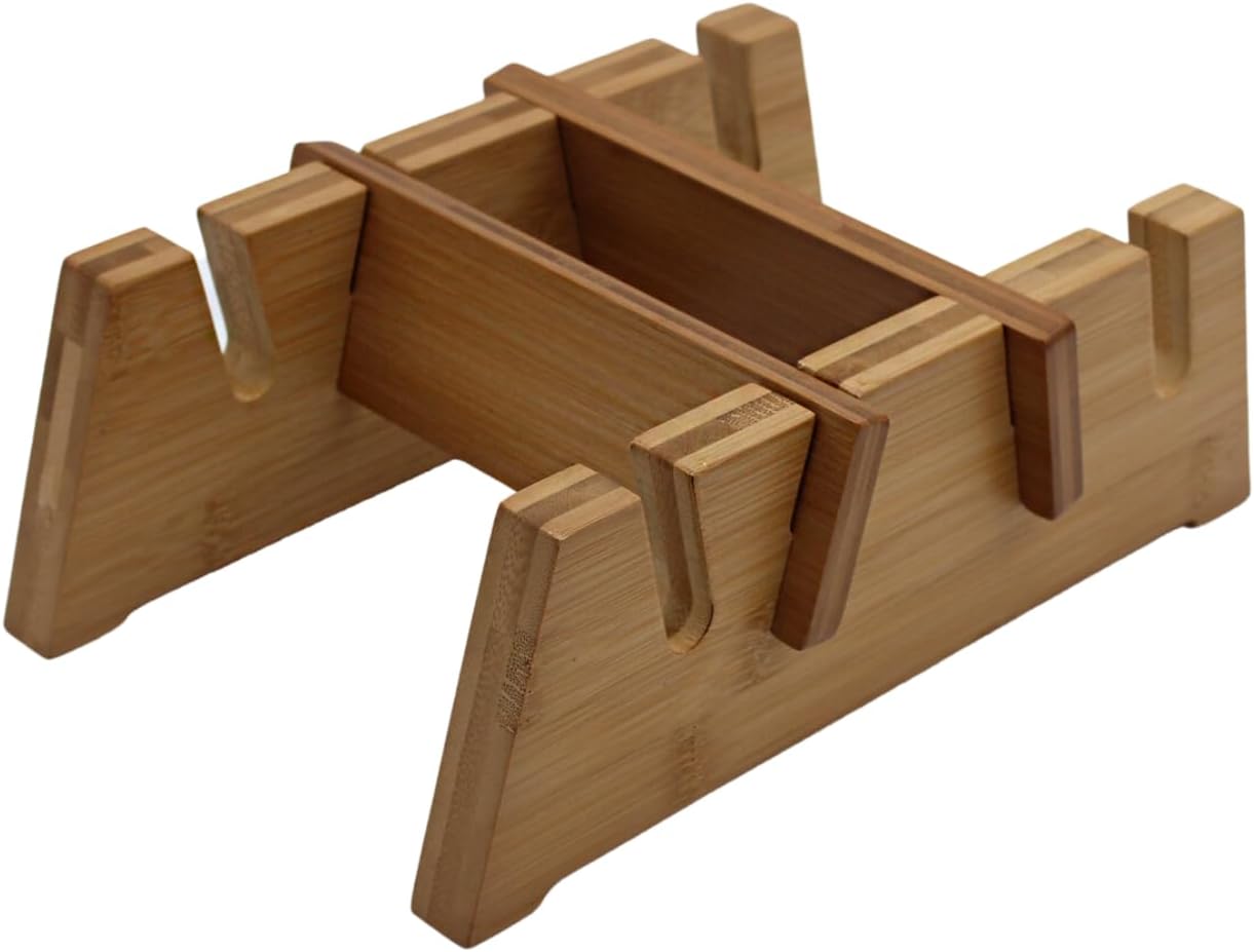 Soporte piso para 2 tablas de bambú