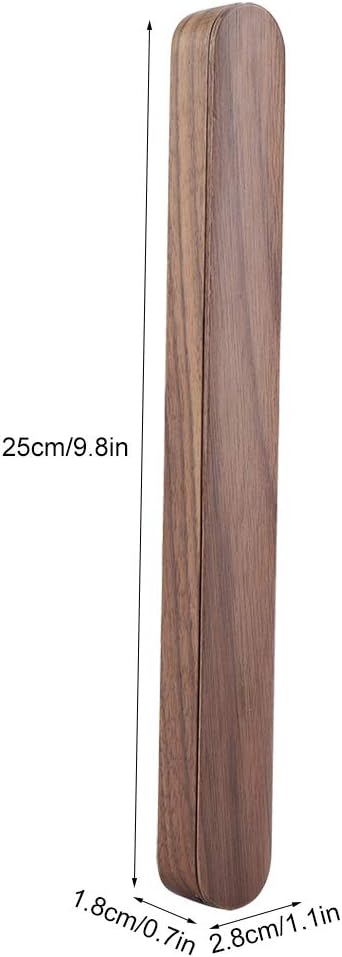 Caja almacenamiento palillos madera soporte cubiertos reutilizable