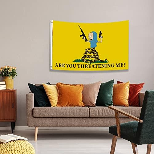 Bandera al aire libre Beavis y Butthead 3x5ft amarillo