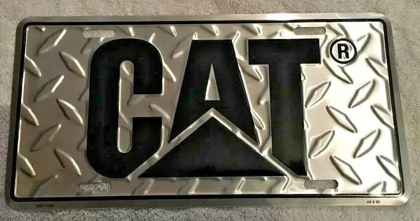 Placa matrícula CAT Aluminio Diamante