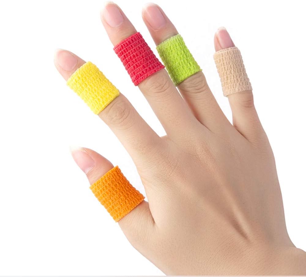 12 Cintas Autoadhesivas 1pulg x5yd 10 Colores
