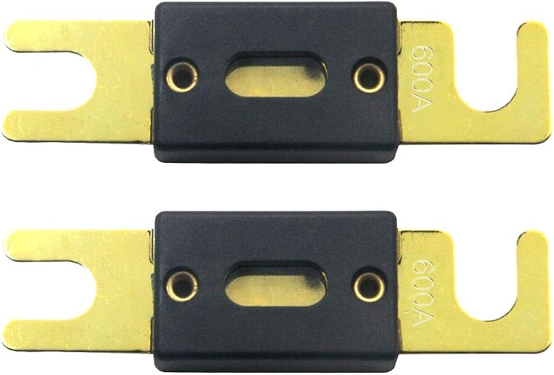 Fusible ANL 600A chapado oro para sistemas 12v/24v marinos set 5