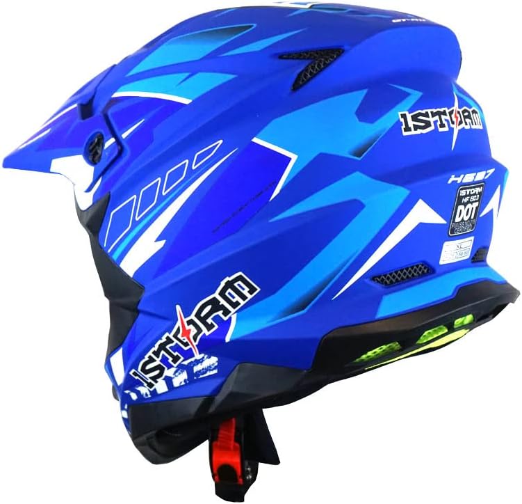 Casco motocross adulto Storm HF803 pack azul