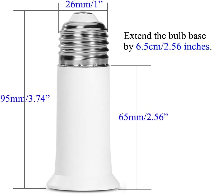 Extensor enchufe E26 2.56pulg pack 2