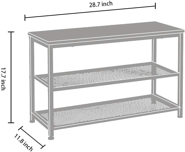 Banco zapatero madera 3 niveles con asiento