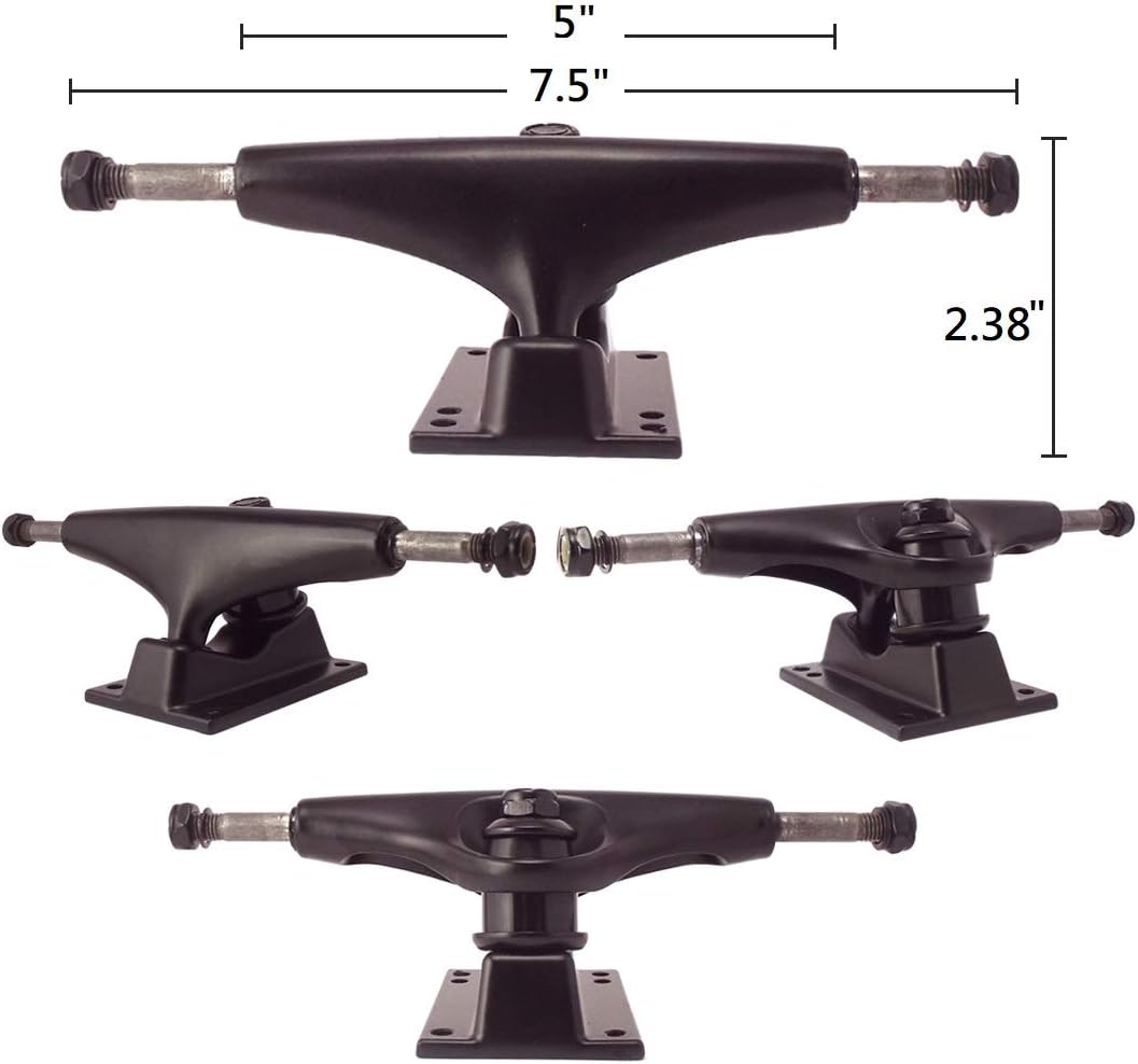Monopatín camión rueda 5.0 127mm aluminio 60mm