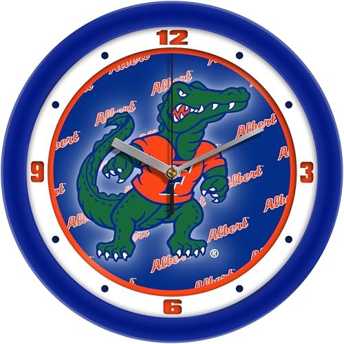 Reloj pared mascota Gators 11.5" bisel cristal