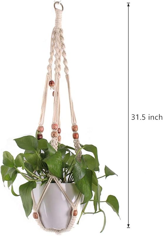 Ganchos macramé para macetas colgantes 2 pzas decoración