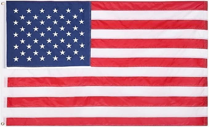 Bandera estadounidense 3x5ft para exteriores resistente