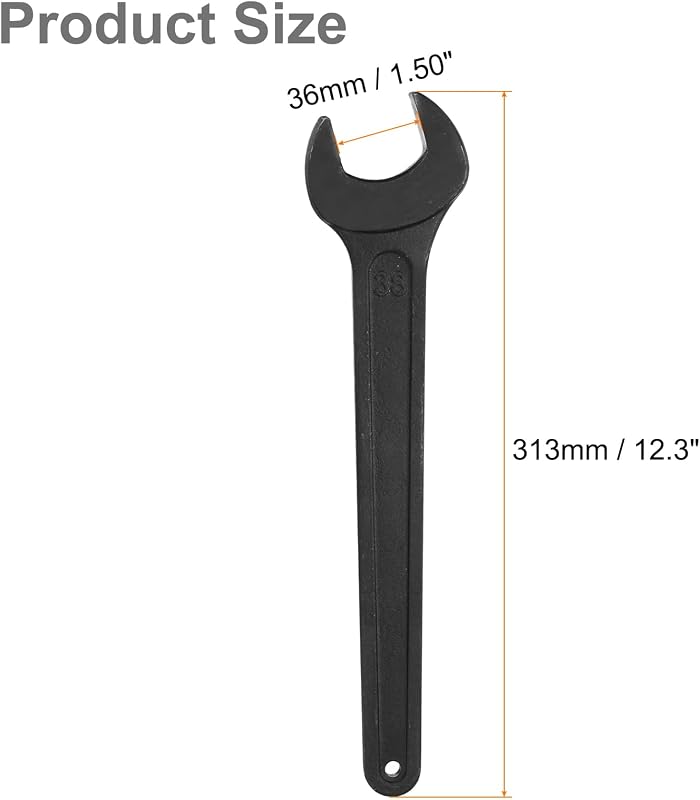 2 Llaves Inglesas Acero Carbono 1.496" Negro