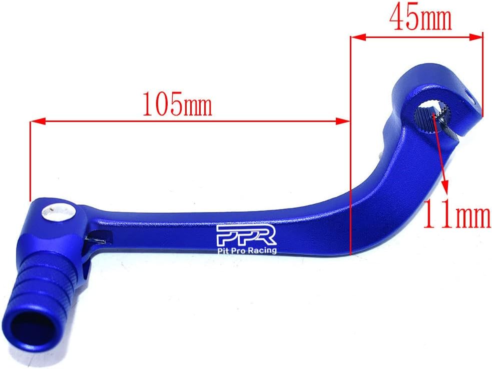 Palanca cambio aluminio para motos BSE 50-250cc plata