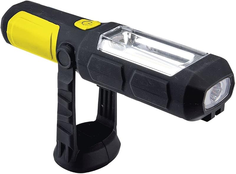 Linterna LED 15h batería con base magnética 2uds 3 pilas AA