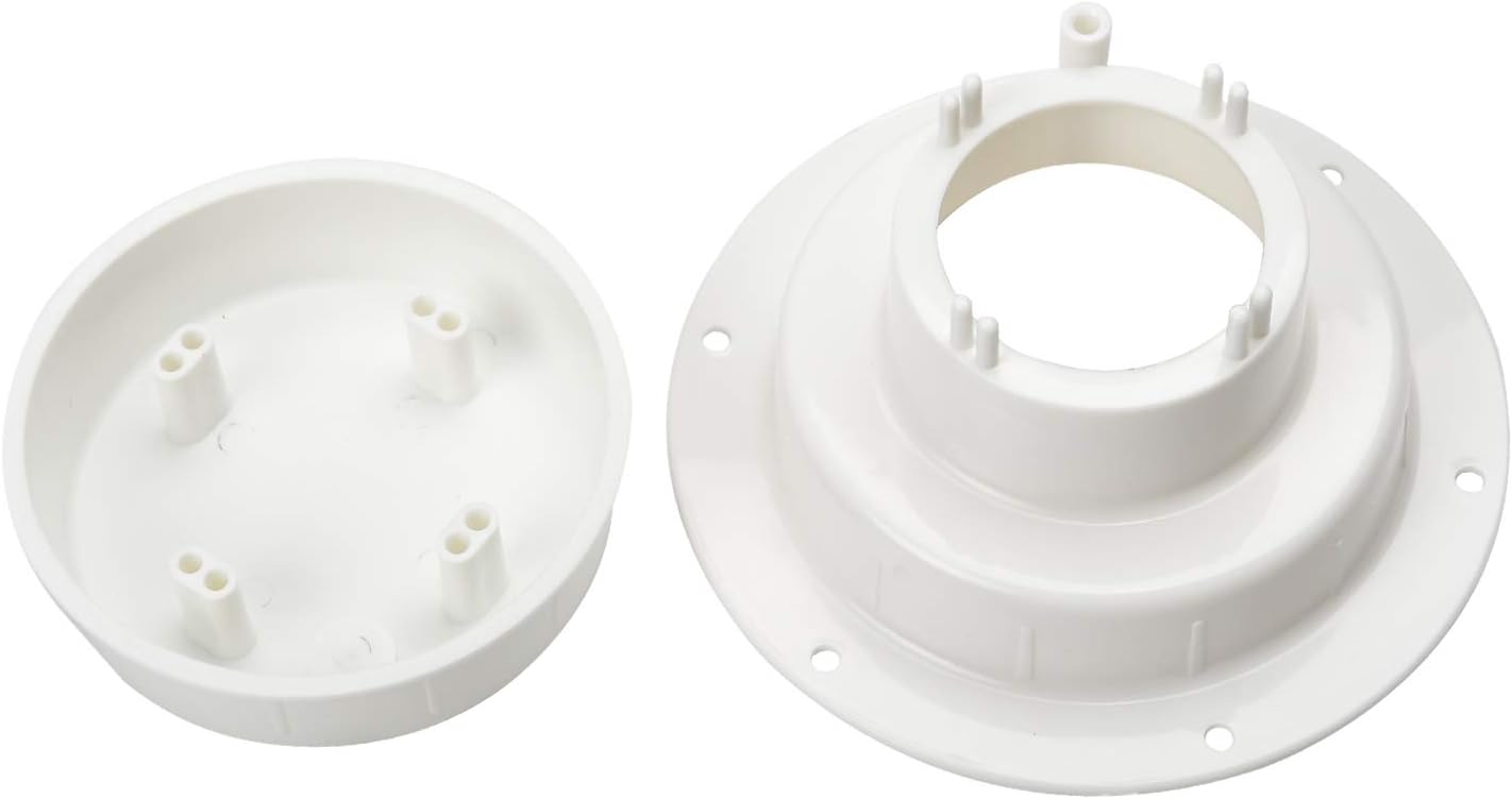 2 Pzas Tapa Ventilación Caravana 3/8" Blanco