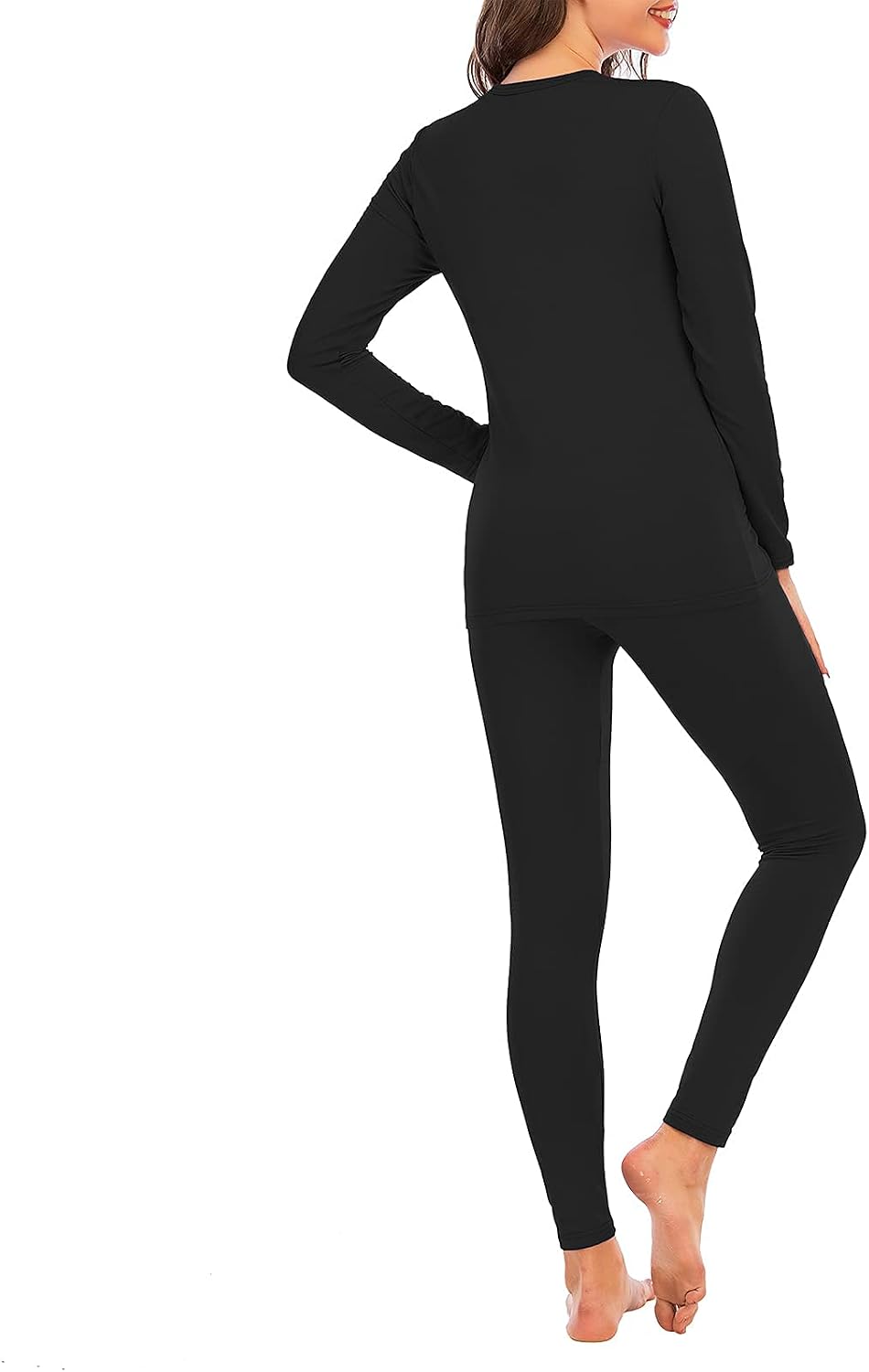 Ropa interior térmica mujer forro vellón invierno