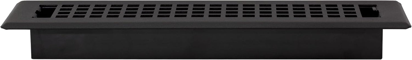 Registro piso celosía 2x12pulg color negro