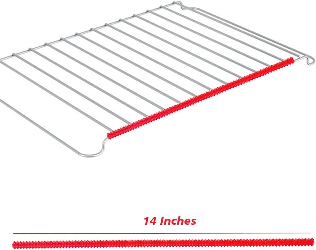 Protectores silicona horno 14pulg resistentes calor rojo