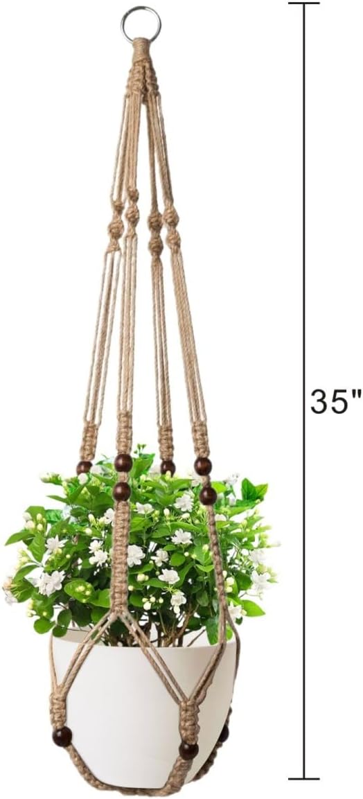 Colgador plantas macramé soporte decoración bohemia