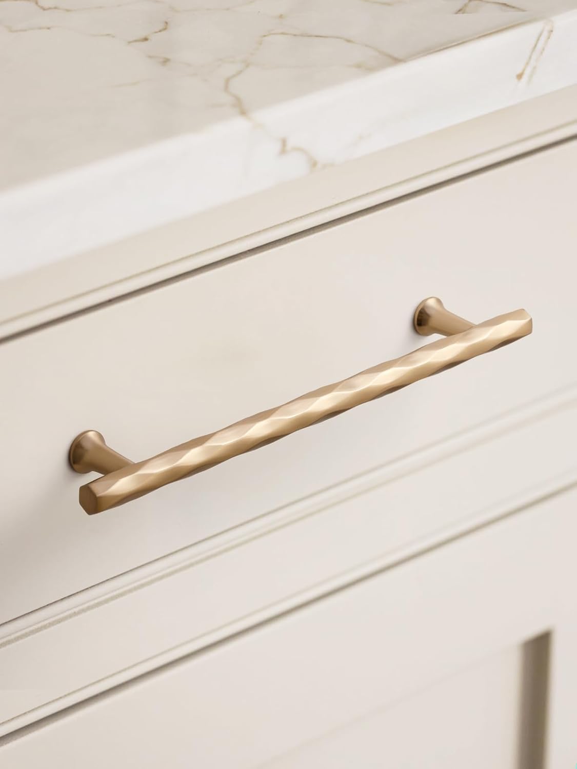 Tiradores gabinete bronce champán 6.3pulg pack 2 cocina