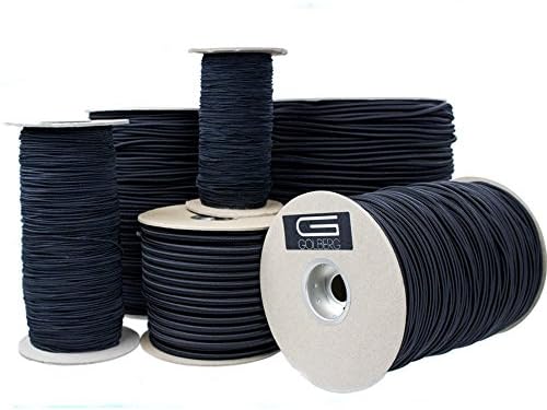 Cuerda elástica negra 1/16pulg x100ft
