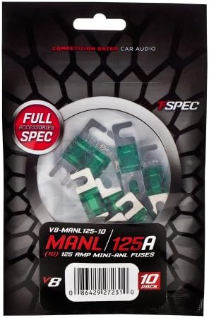 Fusibles V8 Mini ANL Niquelados Paquete 10