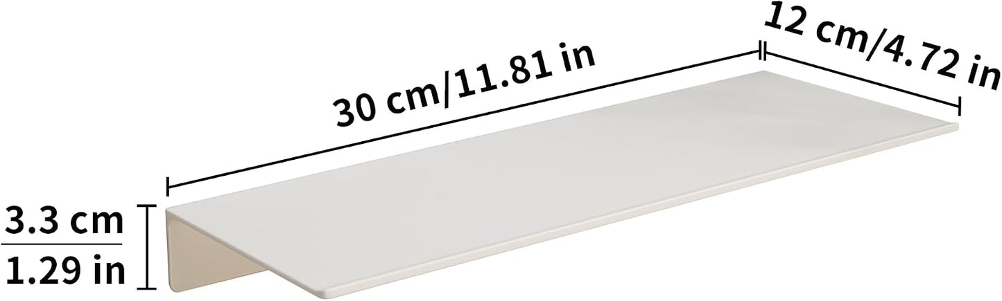 Estantes flotantes blancos para pared 30cm 2 Pzas
