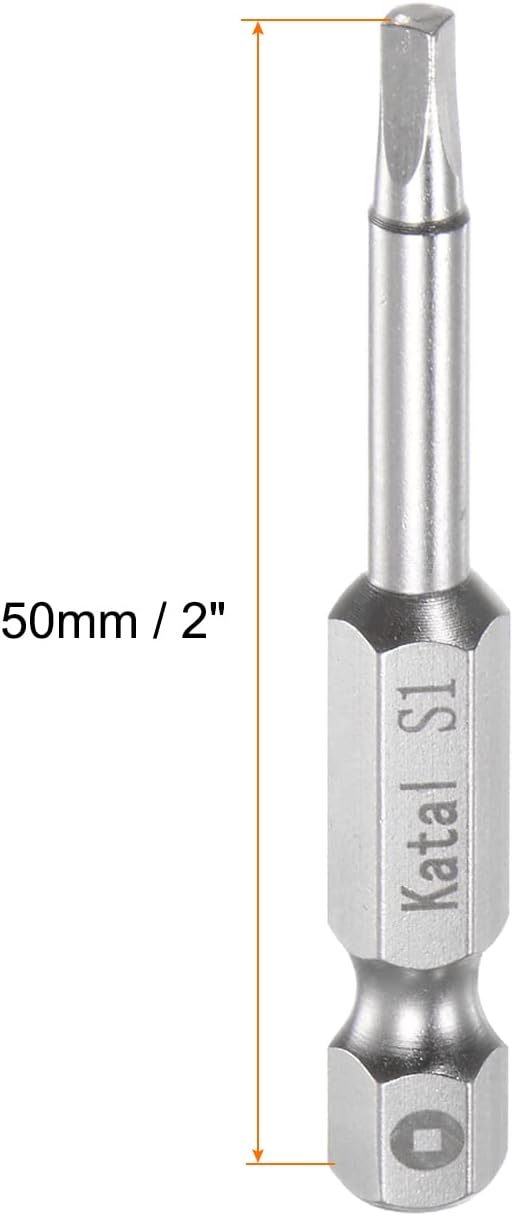 5 Pzas Destornillador Bit S1 1/4 Hex Magnético 2pulg