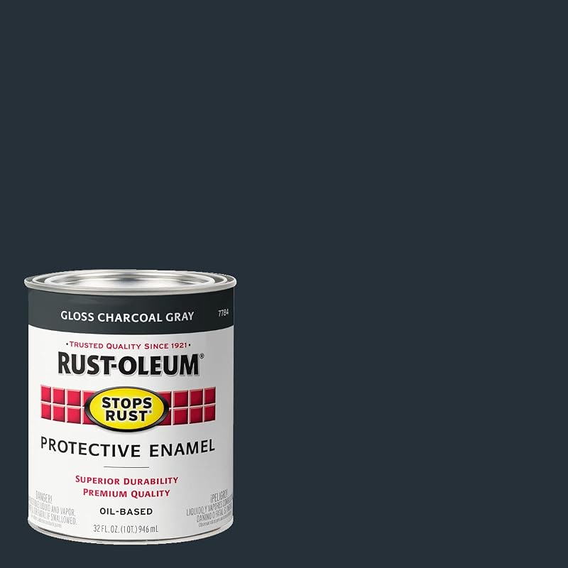 Carbón gris brillante 32oz contra óxido