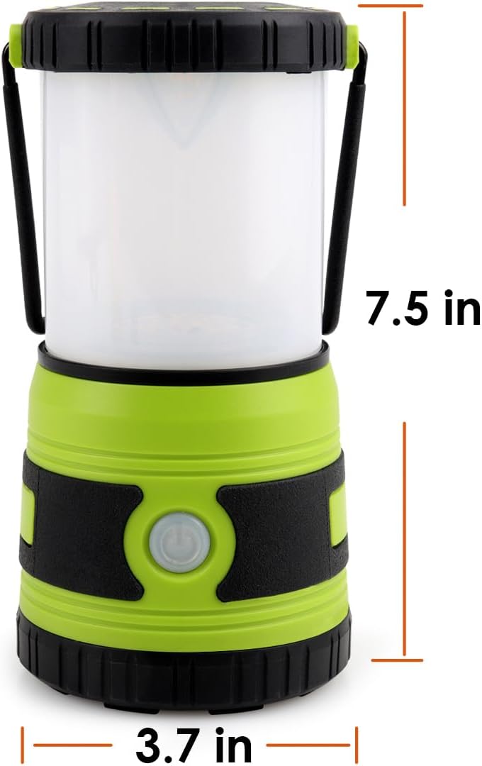 Lámpara LED campamento 1500lm 4 modos luz reflector regulable