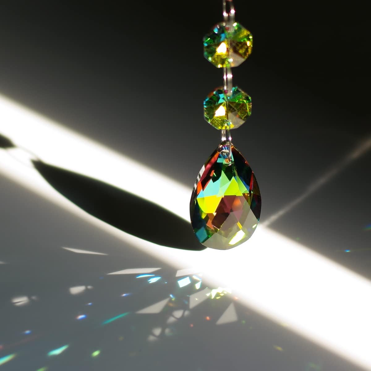 20 Pzas Accesorios Lámpara Almendra Colgante Arco Iris