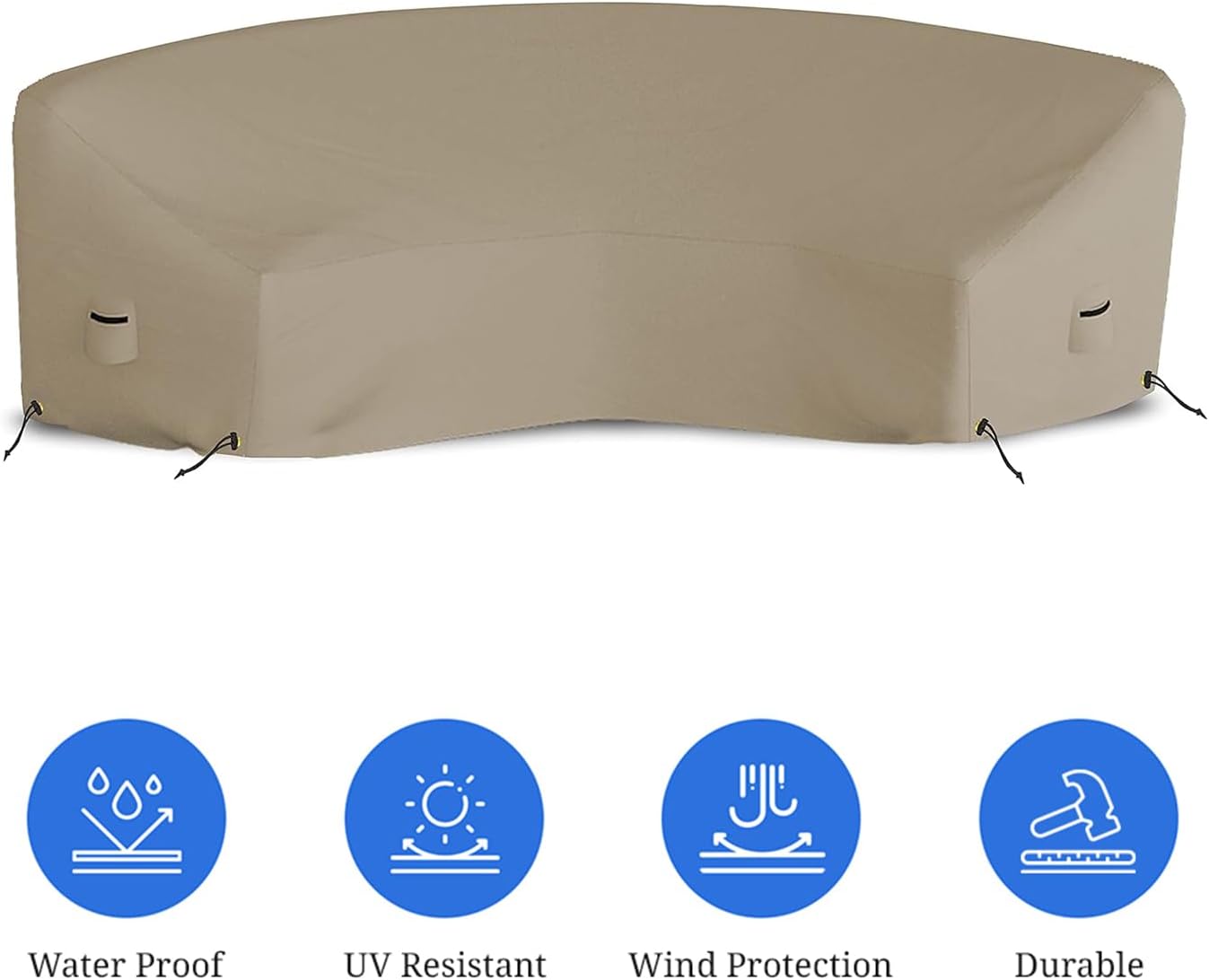 Funda sofá exterior poliéster PVC 12oz a prueba de