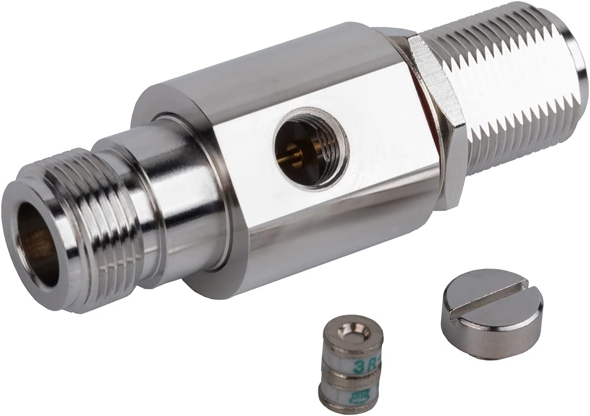 Pararrayos N Hembra 0-6 GHz 50 ohm Tubo Descarga Gas 90V