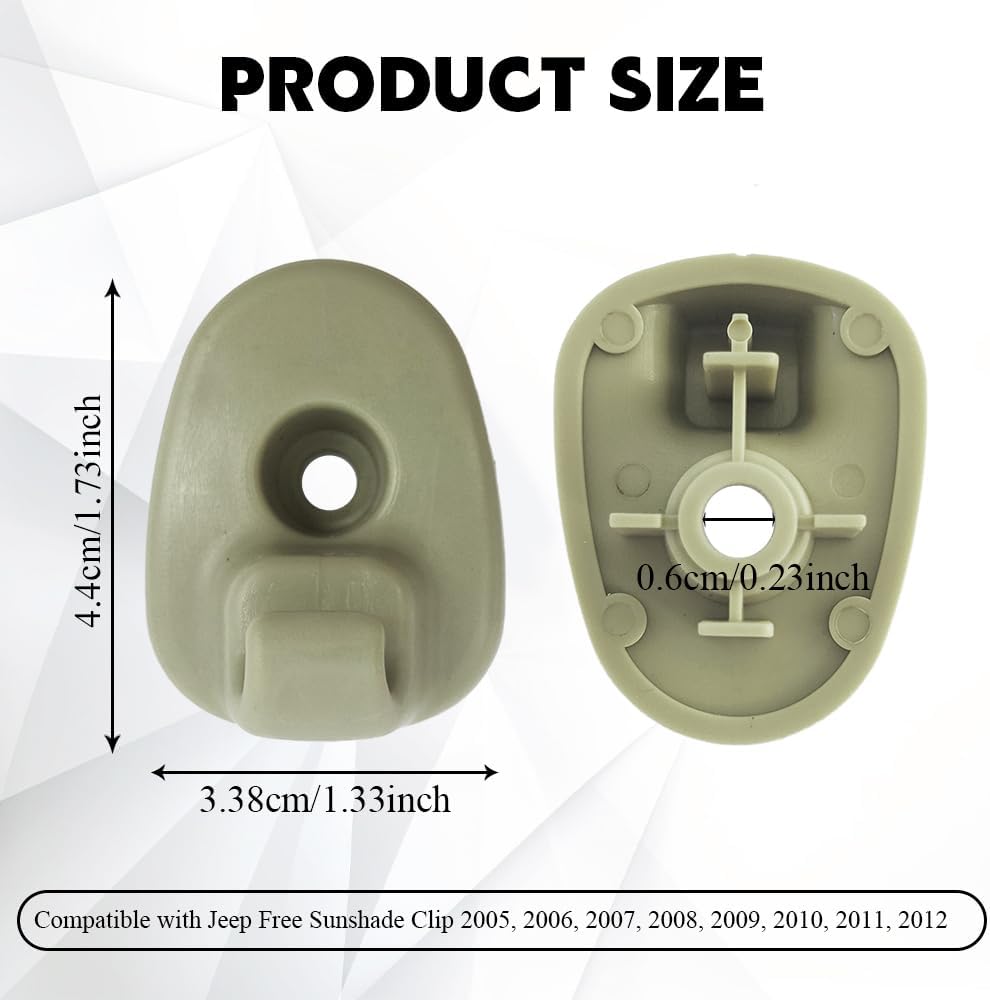 2 Pzas Clip Visera Coche Comp Jeep Liberty 05-12