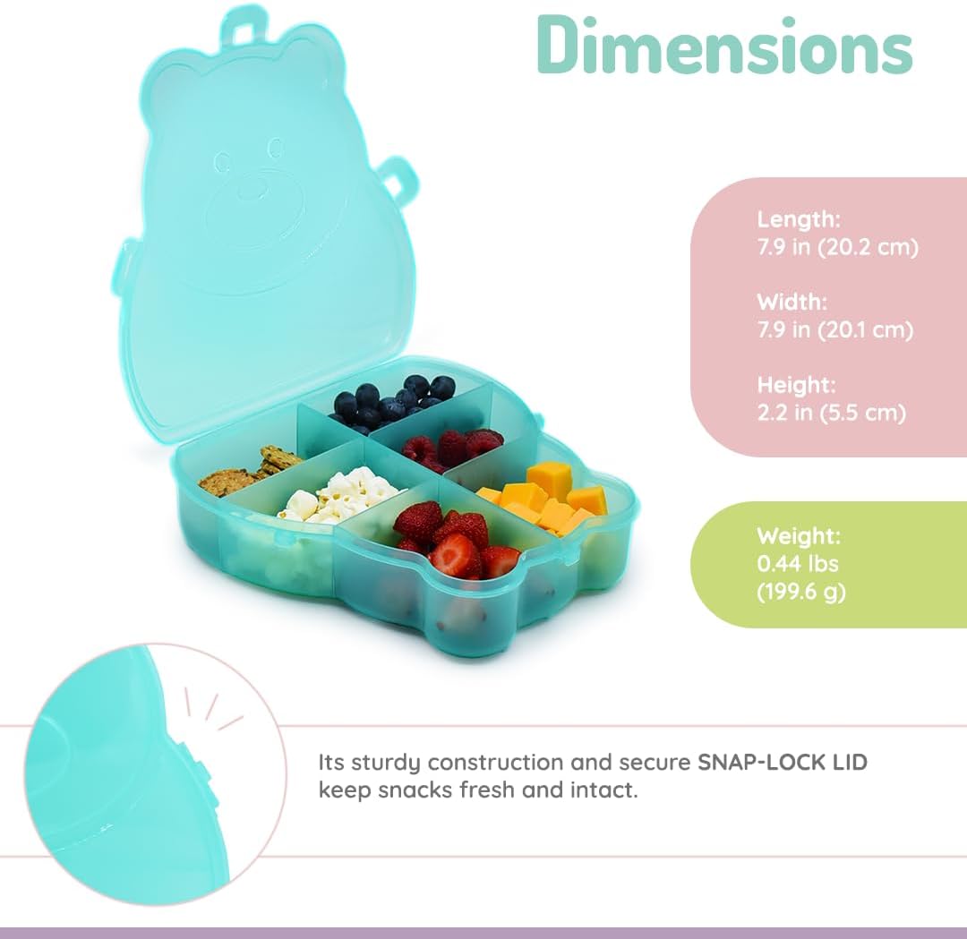 Caja aperitivos forma oso para niños sin BPA
