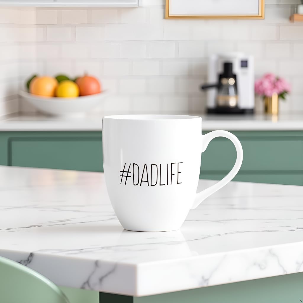 Taza día padre regalo niños apto lavavajillas y microondas grande